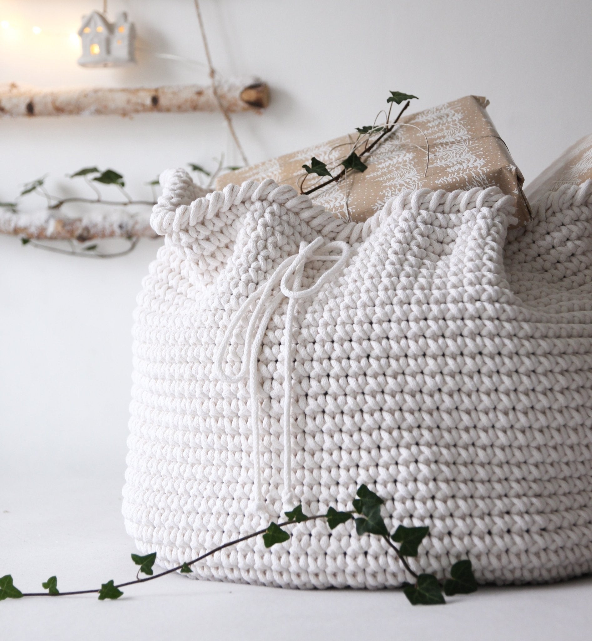 Large Santa Sack | Knitted