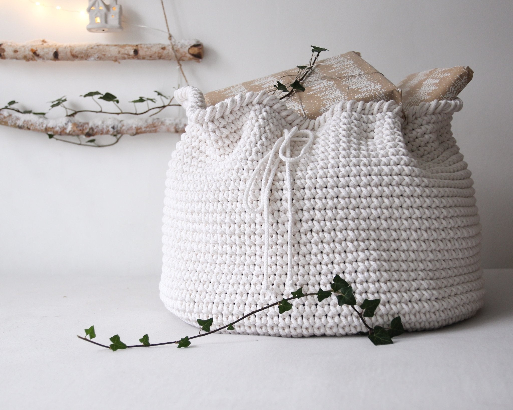 Large Santa Sack | Knitted