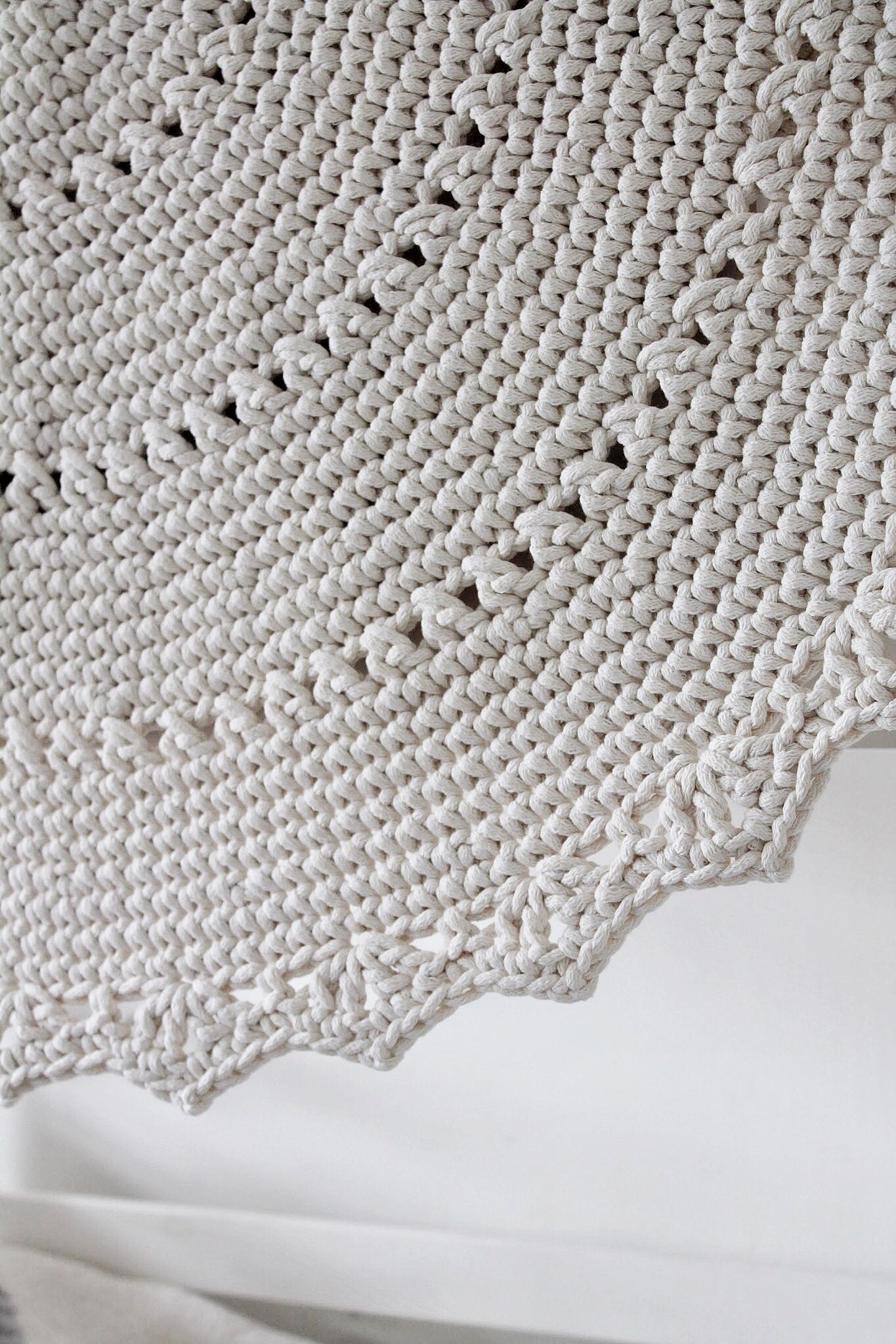 Crochet Rug MANDALA | IVORY