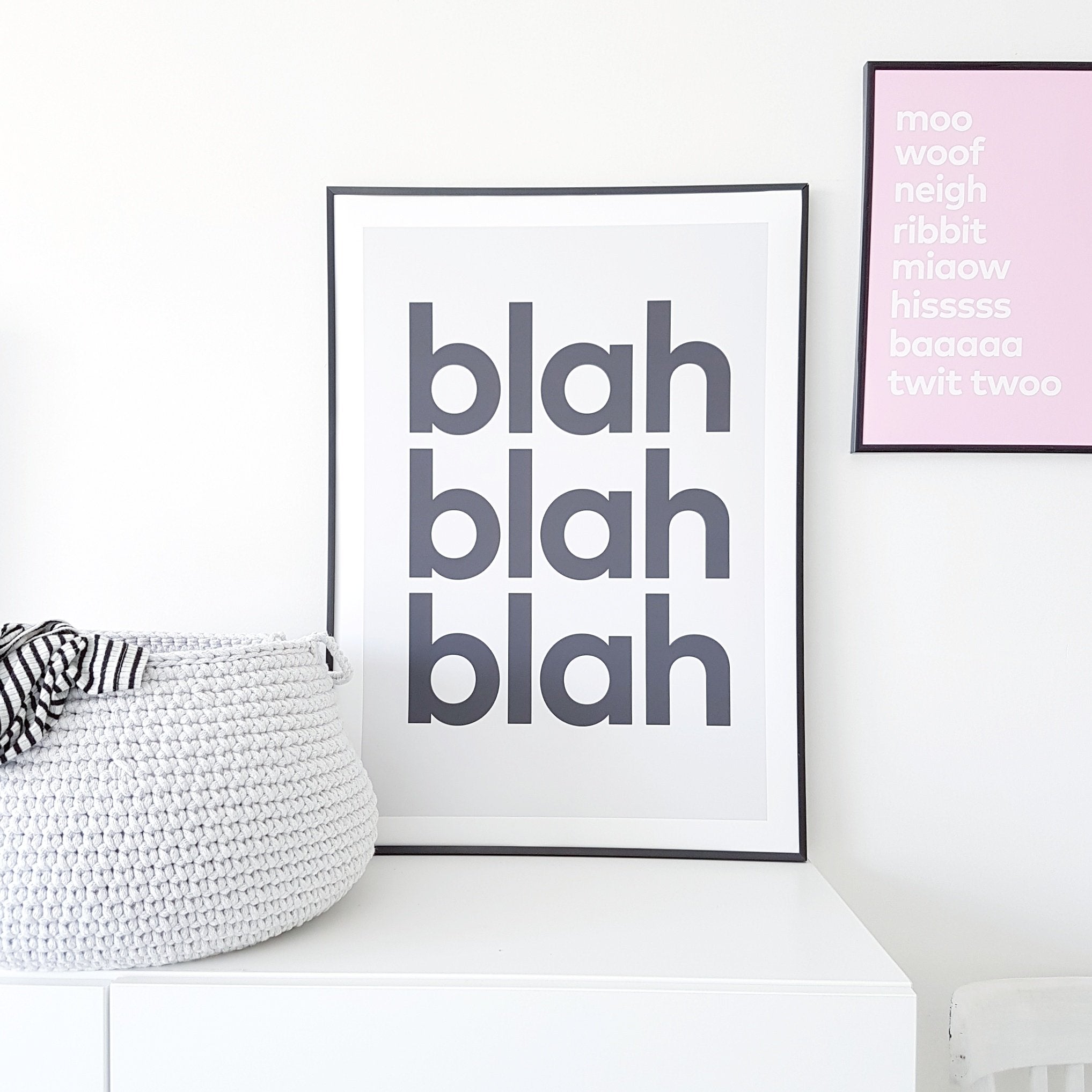 Crochet Basket, Size L | LIGHT GREY