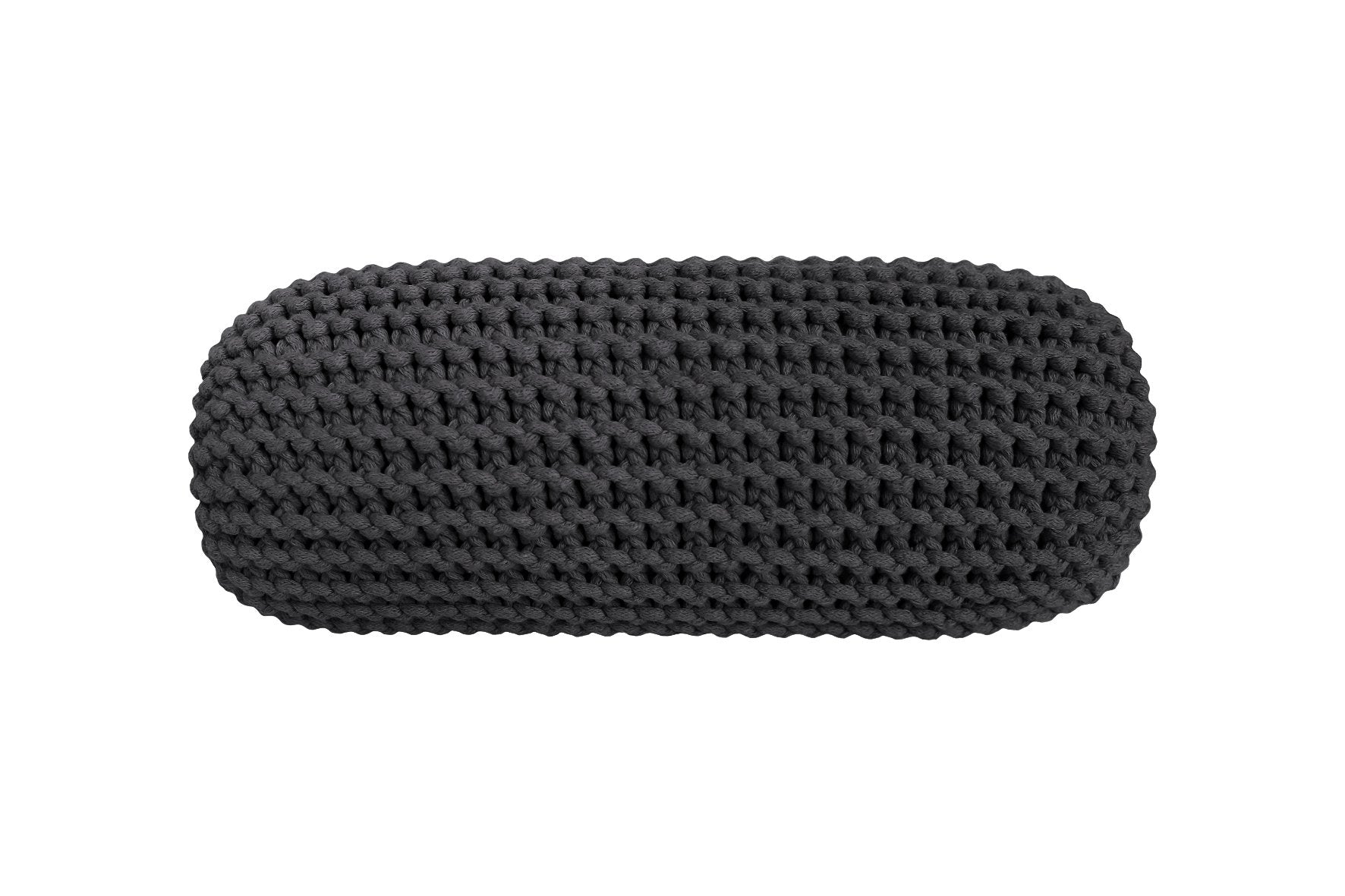 Knitted Neck Cushion | CHARCOAL