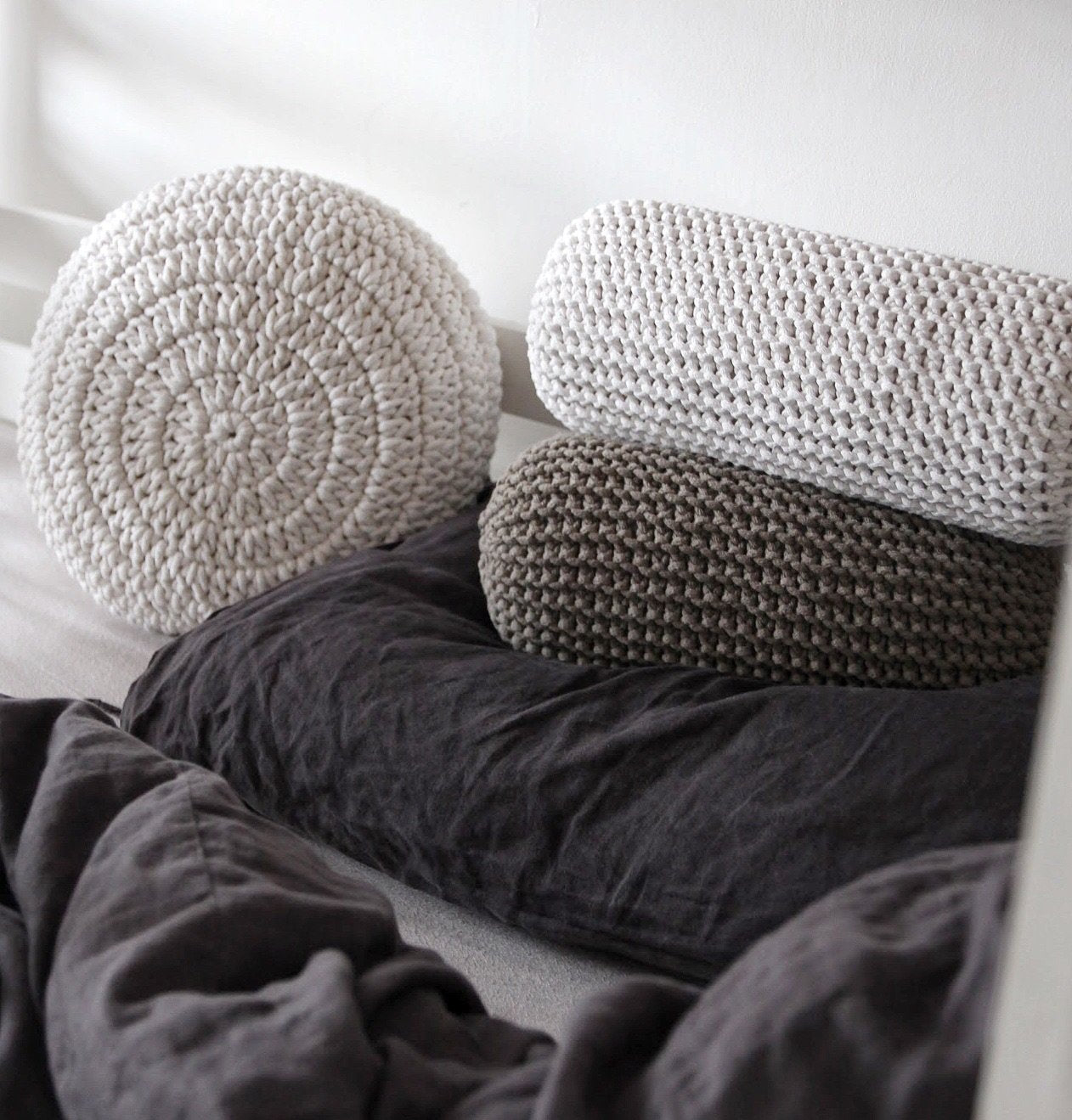 Knitted Neck Cushion | MOCHA
