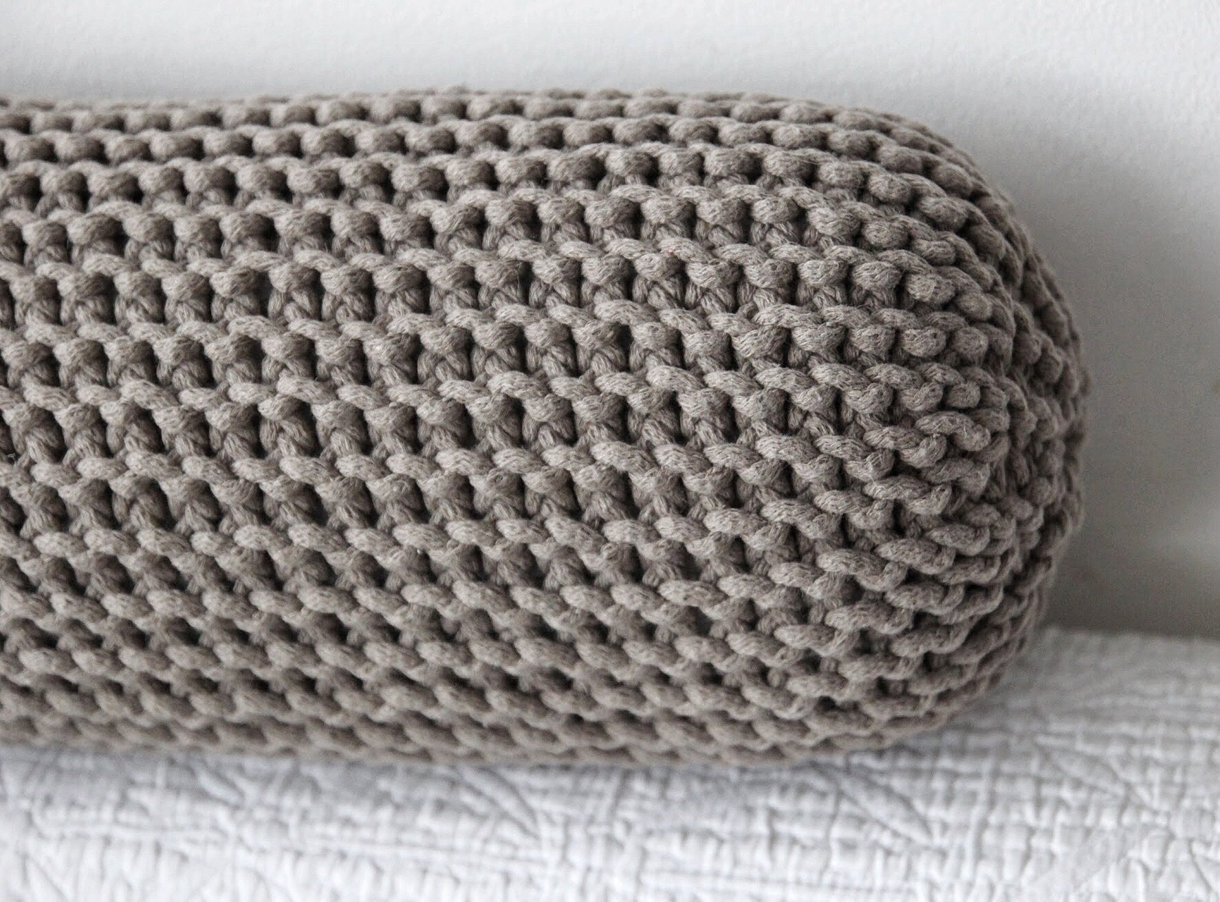 Knitted Neck Cushion | MOCHA