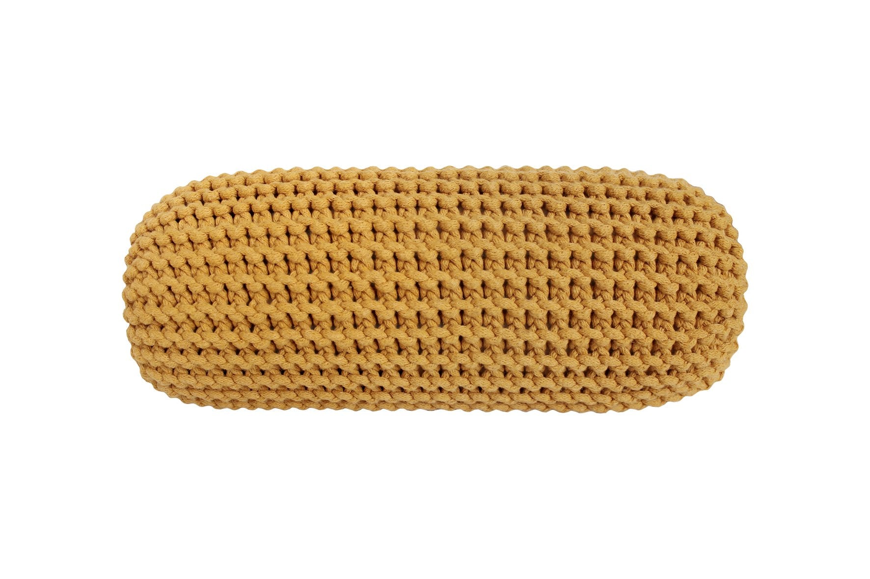 Knitted Neck Cushion | MUSTARD