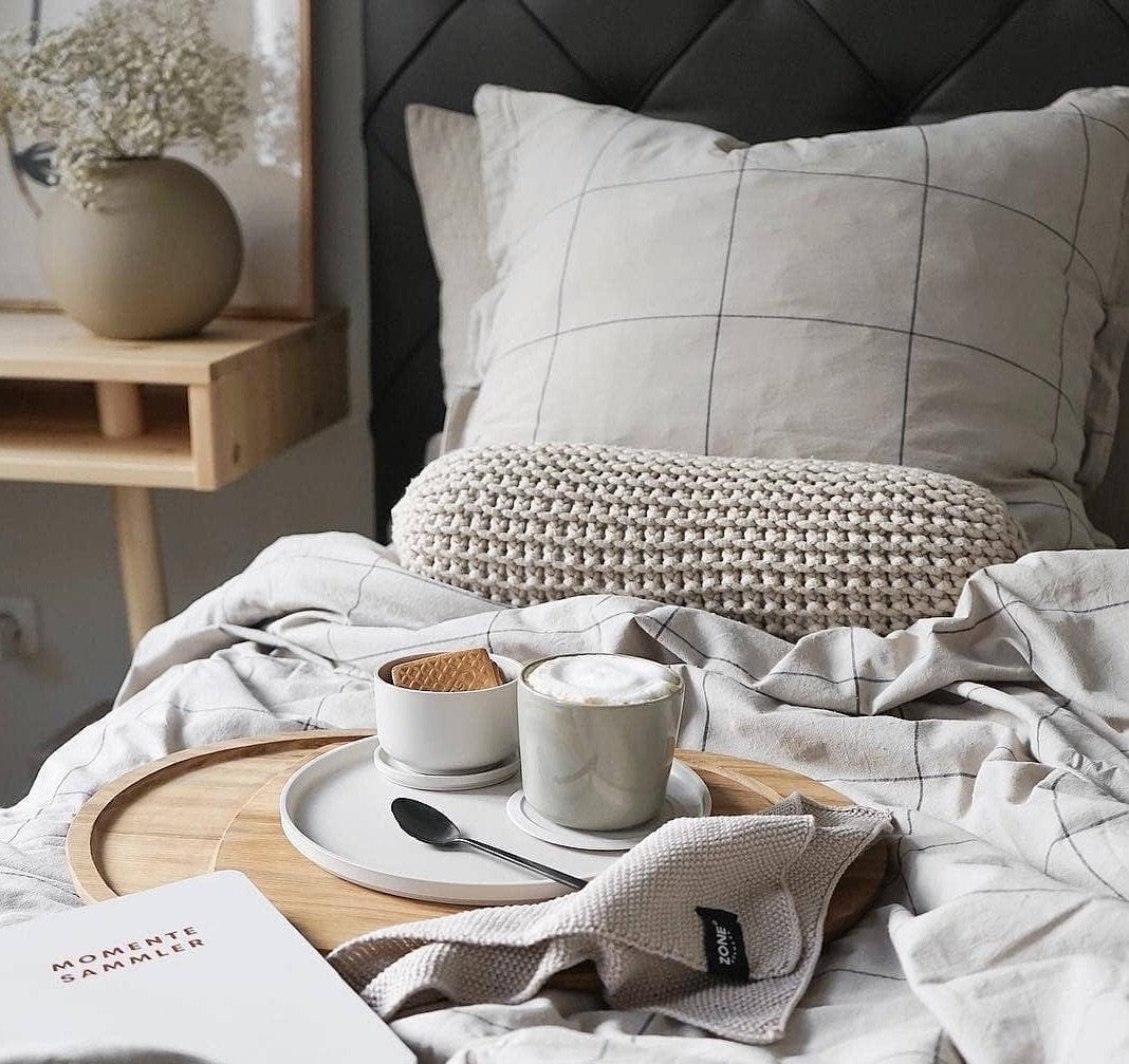 Knitted Neck Cushion | OATMEAL