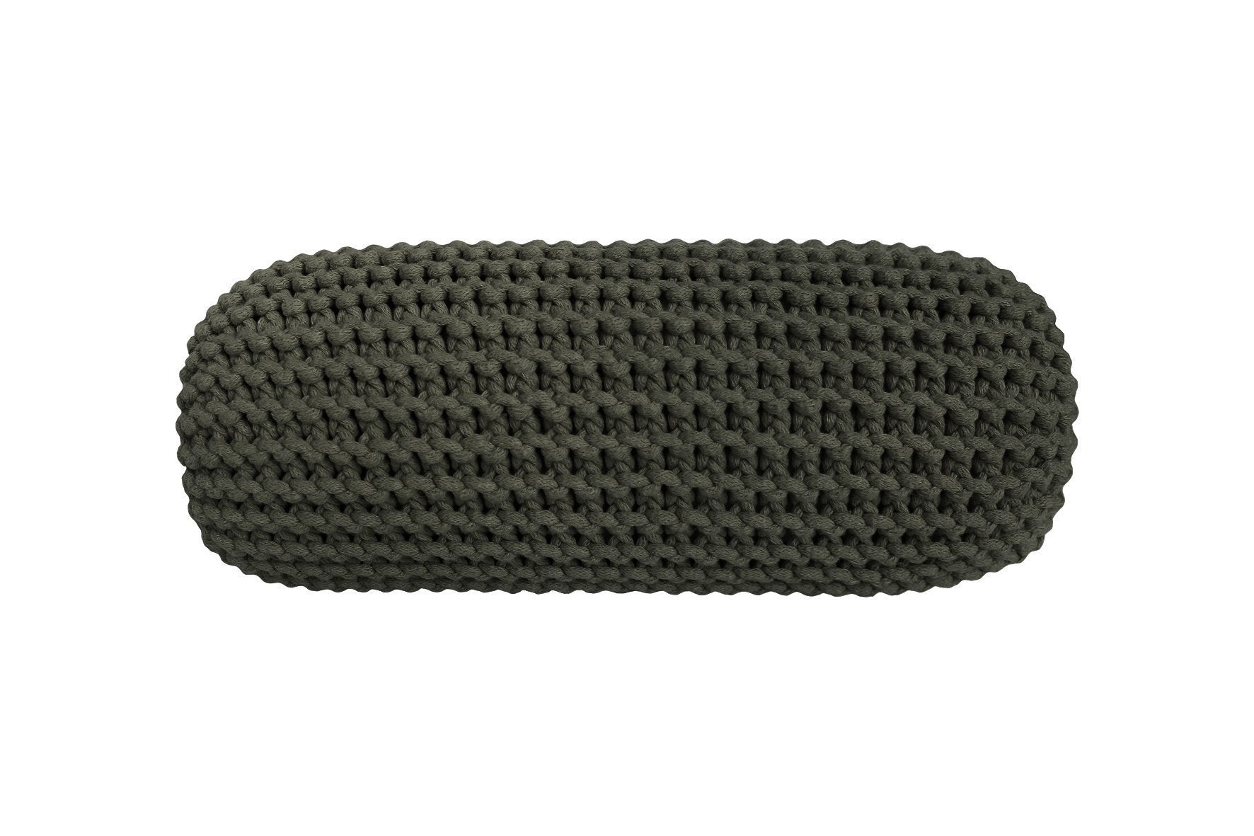 Knitted Neck Cushion | OLIVE GREEN