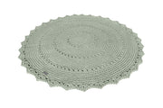Crochet Rug MANDALA | LIGHT OLIVE