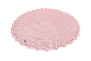 Crochet Rug MANDALA | POWDER PINK