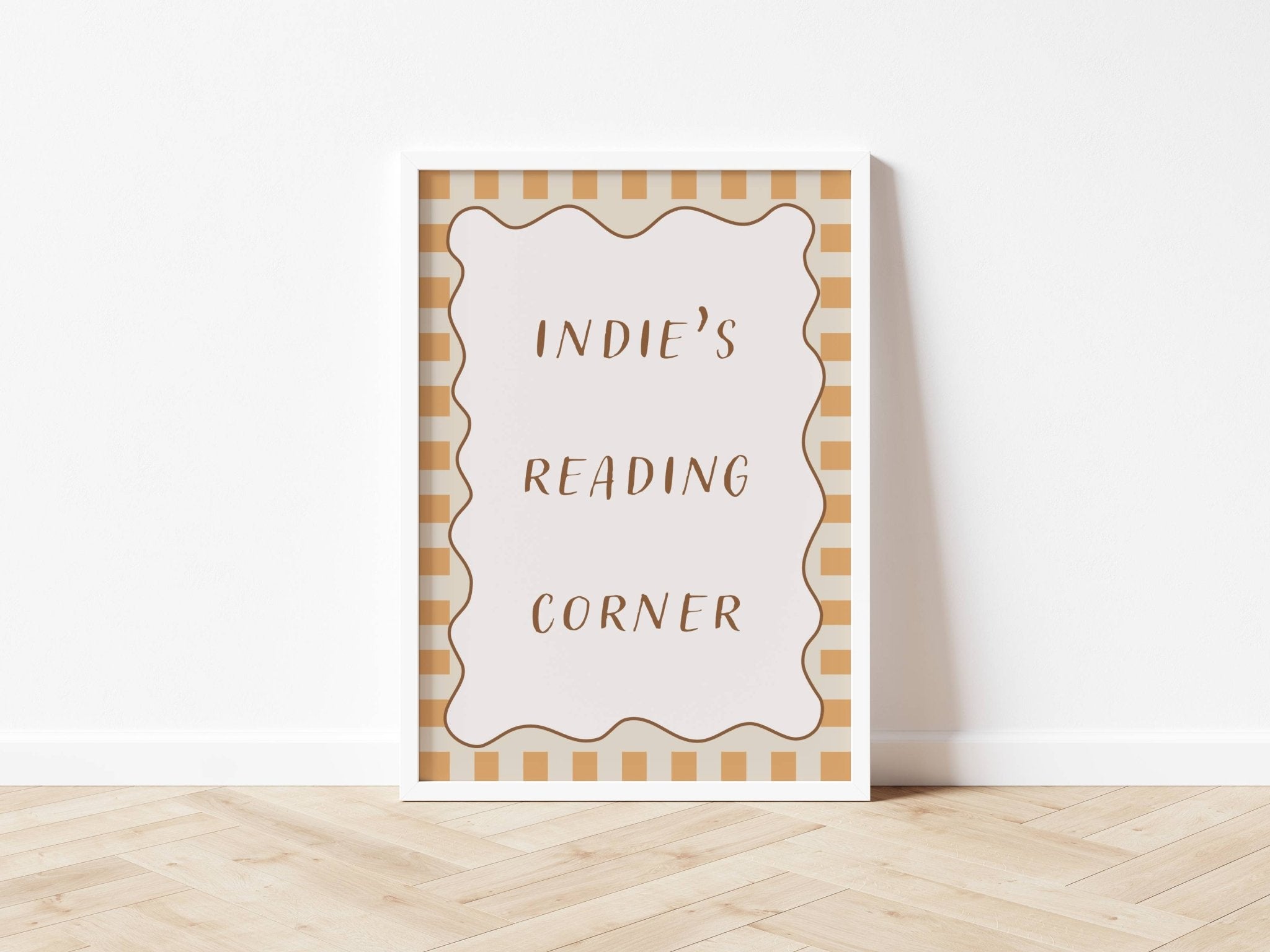 Reading Corner (Personalised Print) - Checkerboard Edition