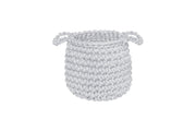 Crochet Basket, Small | LIGHT GREY