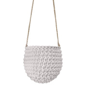 Crochet Hanging Basket, Small | OATMEAL