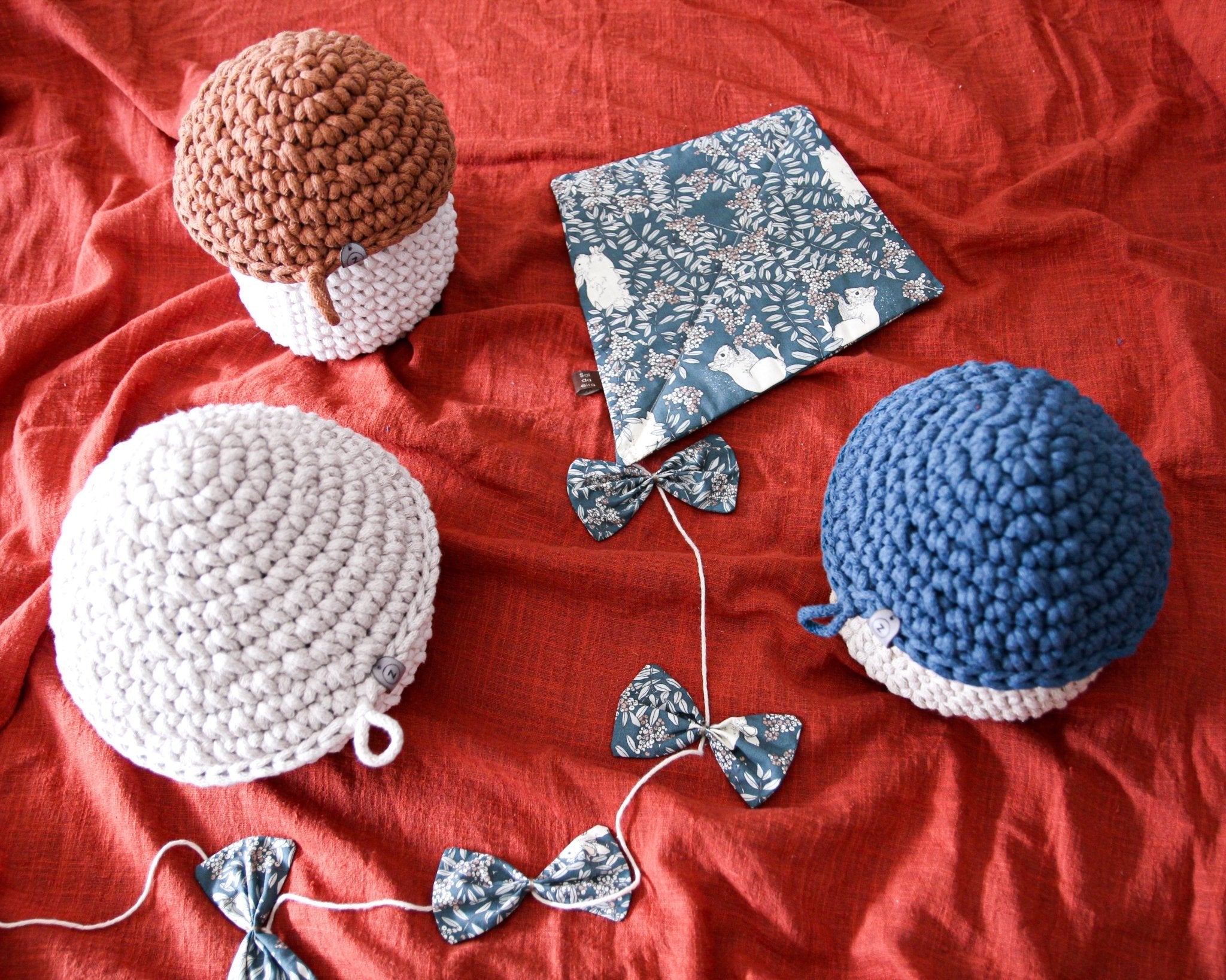 Smurf Basket | BEIGE & PETROL