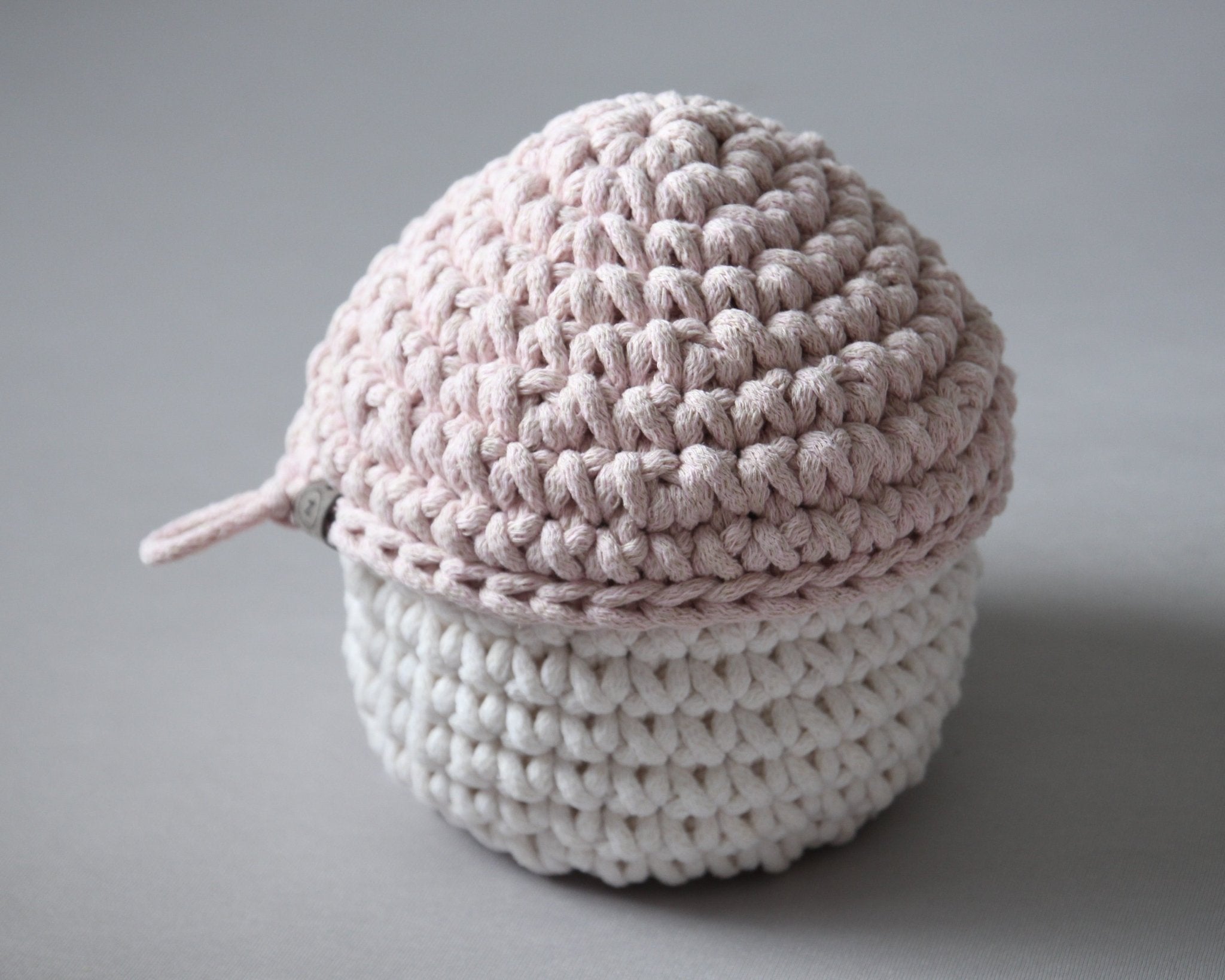 Smurf Basket | IVORY & PALE PINK