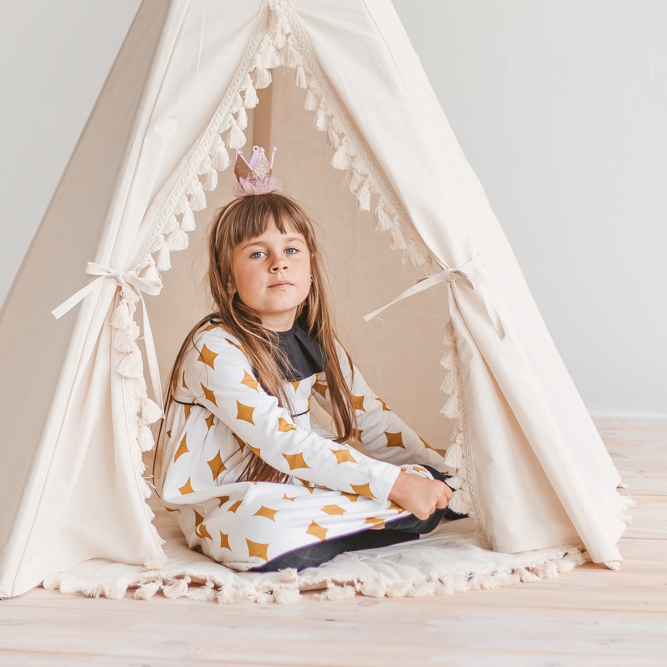 MINICAMP Boho Kids Teepee With Tassels