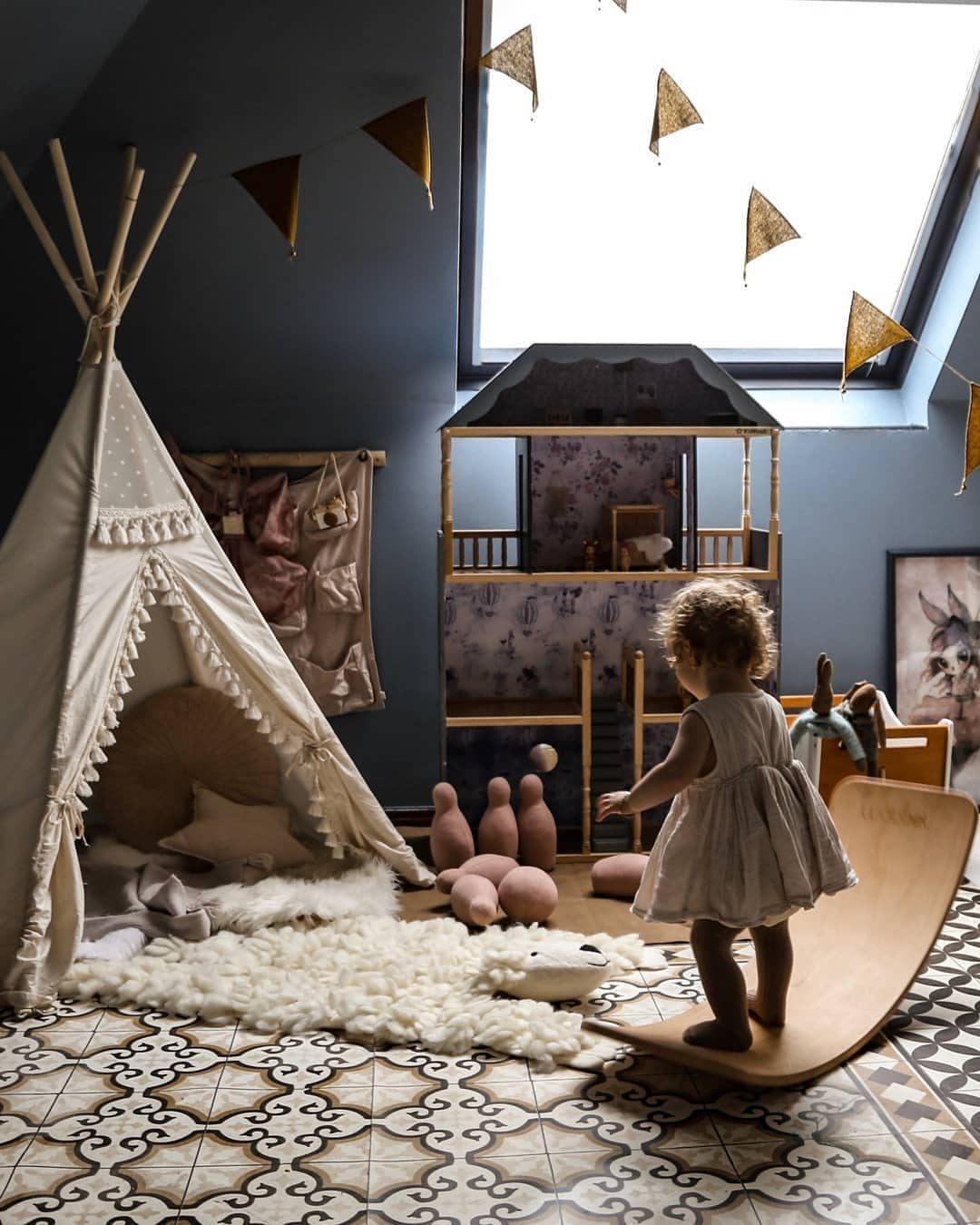 MINICAMP Boho Kids Teepee With Tassels